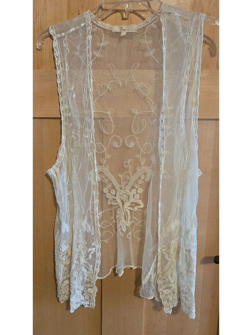 Sheer Lace Boho Embroidered Vest Overlay Open Front boho fairycore sheer romance